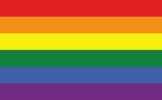 gay orgoglio bandiera. tradizionale simbolo per il intero LGBTQ Comunità e gay uomini vettore