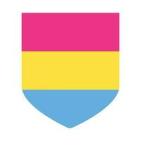 pansexual orgoglio bandiera. lgbt bandiera vettore