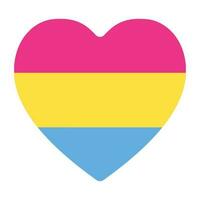 pansexual orgoglio bandiera. lgbt bandiera vettore