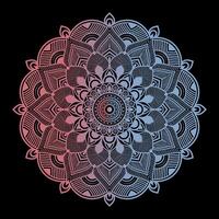 mandala arte circolare modello ornamento decorazione per meditazione manifesto, adulto colorazione libro.circolare fiore mandala con Vintage ▾ floreale stile, bellissimo foderato design nel Vintage ▾ vettore