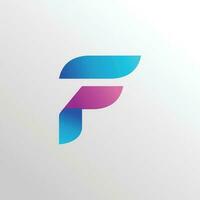 lettera f logo design ispirazione con pendenza moderno concetto vettore