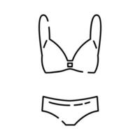 costume da bagno icona. elemento di Abiti icona per mobile concetto e ragnatela app. magro linea costume da bagno icona può essere Usato per ragnatela e mobile. bikini, beachwear nel estate. vettore