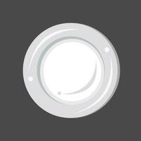bianca cenare piatto vettore illustrazione per grafico design e decorativo elemento