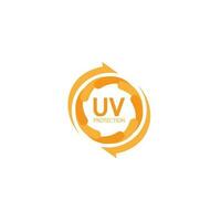 uv protezione logo solare crema luce del sole crema solare vettore