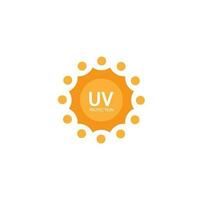 uv protezione logo solare crema luce del sole crema solare vettore