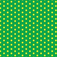 moderno astratto giallo polka punto modello su verde sfondo vettore
