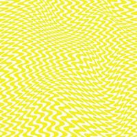 moderno zig zag giallo distorcere modello su bianca sfondo vettore