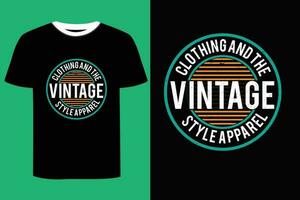 Vintage ▾ maglietta design. vettore