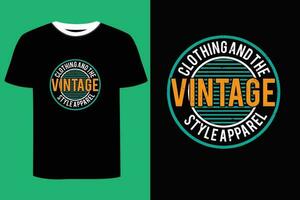 Vintage ▾ maglietta design. vettore
