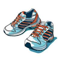 scarpe da ginnastica - gli sport scarpe - scarpe per in esecuzione -vettore grafico stivali vettore