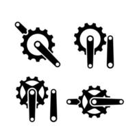 Impostare la raccolta crank creek cycle creative sport bike con la lettera iniziale c vettore icona logo illustration design