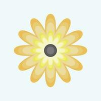 icona zinnia. relazionato per fiori simbolo. piatto stile. semplice design modificabile. semplice illustrazione vettore