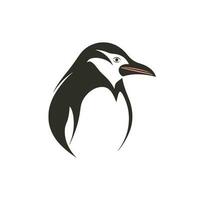 pinguino testa logo vettore - uccello marca simbolo