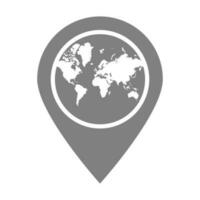 carta geografica mondo icona design vettore