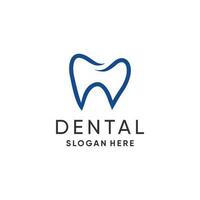 dentale logo vettore design con moderno creativo idea