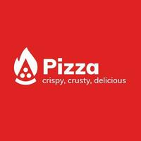 Pizza logo modello. un' pulire, moderno, e alta qualità design logo vettore design. modificabile e personalizzare modello logo