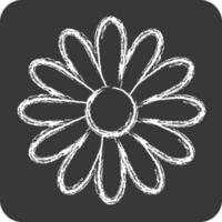 icona dalia. relazionato per fiori simbolo. gesso stile. semplice design modificabile. semplice illustrazione vettore