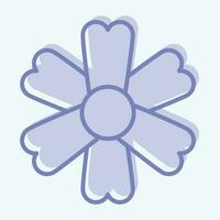 icona calendula. relazionato per fiori simbolo. Due tono stile. semplice design modificabile. semplice illustrazione vettore