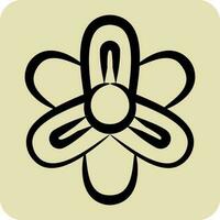 icona giacinto. relazionato per fiori simbolo. mano disegnato stile. semplice design modificabile. semplice illustrazione vettore
