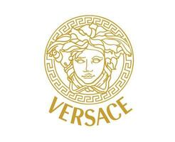 versace marca simbolo con nome logo Abiti design icona astratto vettore illustrazione