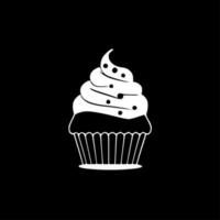 cupcake, minimalista e semplice silhouette - vettore illustrazione