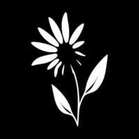 nascita fiore, nero e bianca vettore illustrazione
