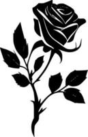 rosa - minimalista e piatto logo - vettore illustrazione