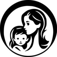 mamma, minimalista e semplice silhouette - vettore illustrazione
