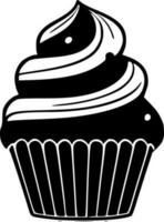 cupcake, minimalista e semplice silhouette - vettore illustrazione