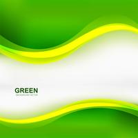 Elegante sfondo elegante onda verde vettore