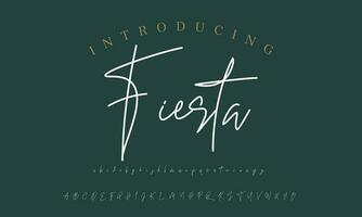 firma font calligrafia logotipo copione spazzola font genere font lettering manoscritto vettore