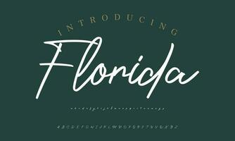 firma font calligrafia logotipo copione spazzola font genere font lettering manoscritto vettore