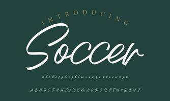 firma font calligrafia logotipo copione spazzola font genere font lettering manoscritto vettore