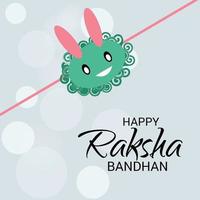 illustrazione vettoriale di uno sfondo per il festival indiano raksha bandhan felice di sorelle e fratelli