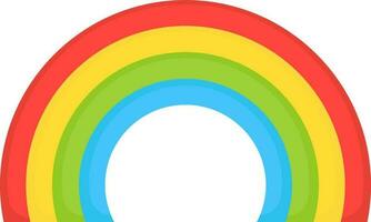 piatto illustrazione di arcobaleno icona. vettore
