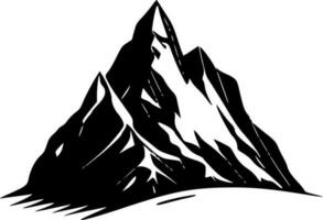 montagna, minimalista e semplice silhouette - vettore illustrazione