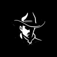 cowboy - minimalista e piatto logo - vettore illustrazione