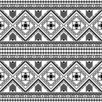 geometrico etnico orientale modello tradizionale nel nero e bianca. azteco stile ricamo astratto vettore illustrazione. design per tessile, tessuto, Abiti, tenda, tappeto, batik, sfondo, avvolgere.