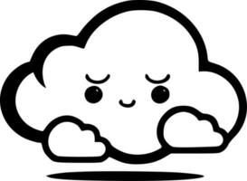 nube - minimalista e piatto logo - vettore illustrazione