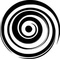 spirale, nero e bianca vettore illustrazione