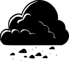 nuvole, minimalista e semplice silhouette - vettore illustrazione