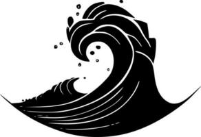 onda, nero e bianca vettore illustrazione