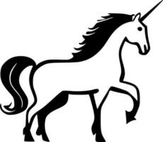 unicorni - minimalista e piatto logo - vettore illustrazione