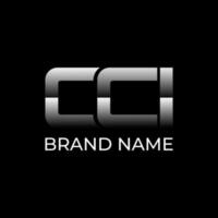 cci monogramma iniziale logo design vettore