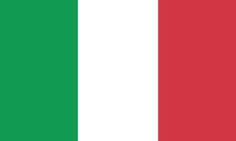 illustrazione vettoriale della bandiera italiana