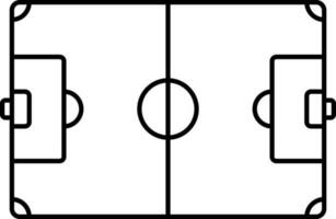 nero schema illustrazione di pallacanestro arena icona. vettore