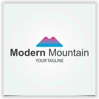 moderno montagna logo premio elegante modello vettore eps 10