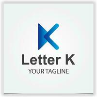 lettera K pendenza moderno logo premio elegante modello vettore eps 10