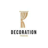 creativo tenda logo edificio decorazione vettore design concetto illustrazione idea