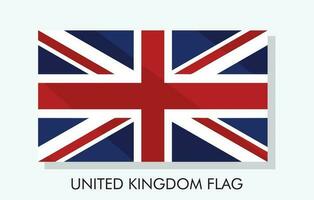 un' unito regno bandiera con un' acero foglia su esso e vettore illustrazione di unito regno bandiera e vettore arte illustrazione modello bandiera design